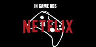 Logo netflix con in game ads