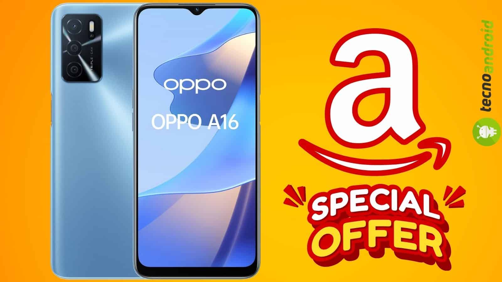 Oppo A16 ad un prezzo ASSURDO: scopri quanto costa su Amazon