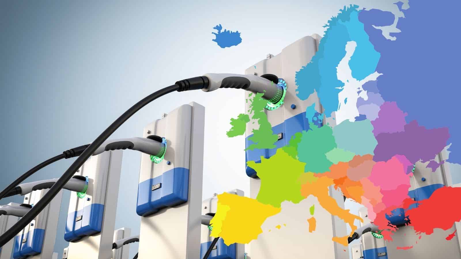 Punti di ricarica nell'Unione Europea: dislocati e poco presenti