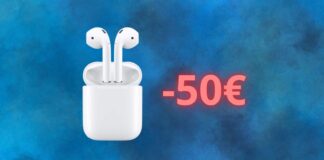 Apple AirPods: sconto di 50 euro e prezzo più BASSO di sempre su Amazon