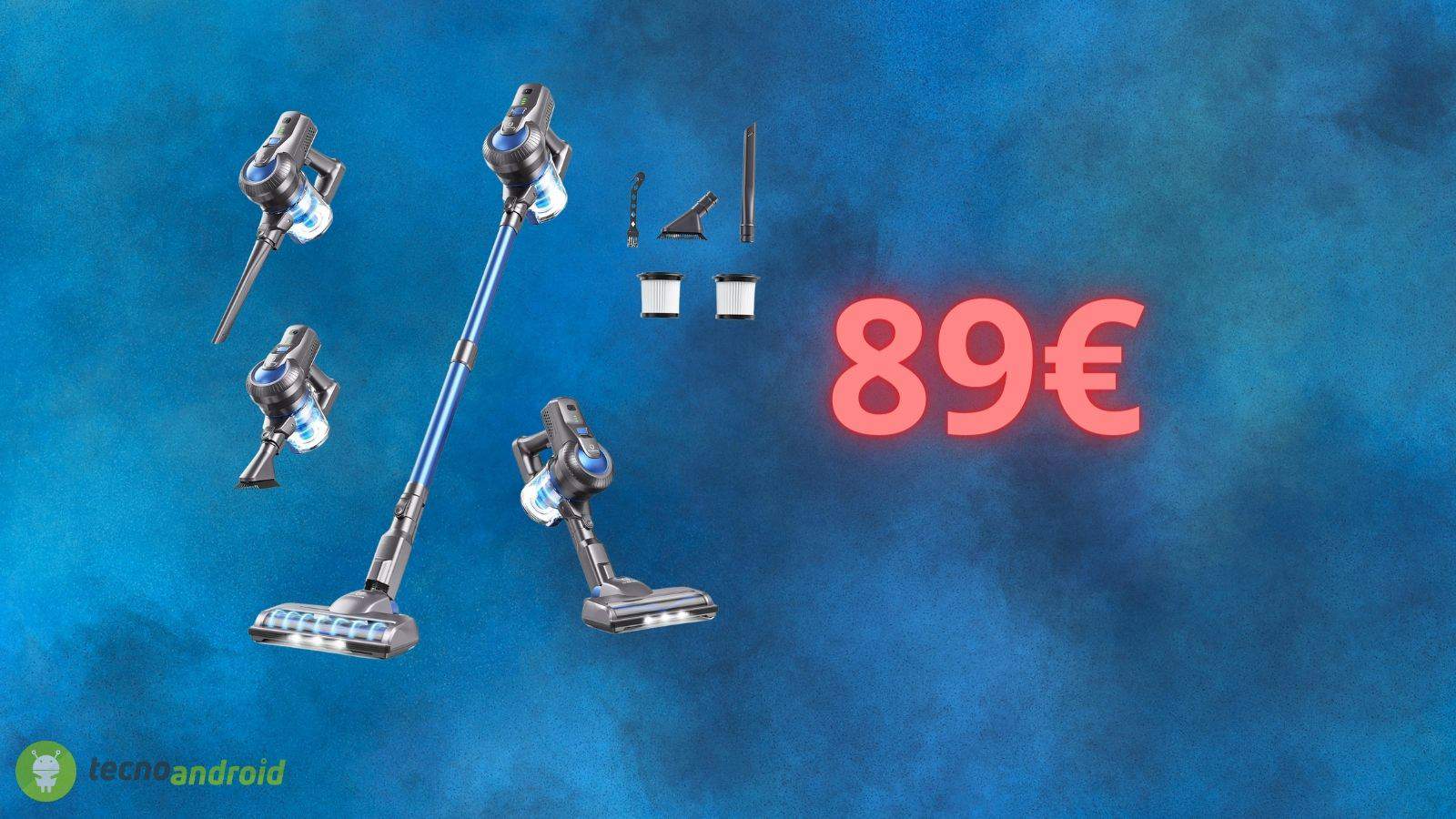 Aspirapolvere senza fili a 89 euro: OFFERTA INCREDIBILE su Amazon