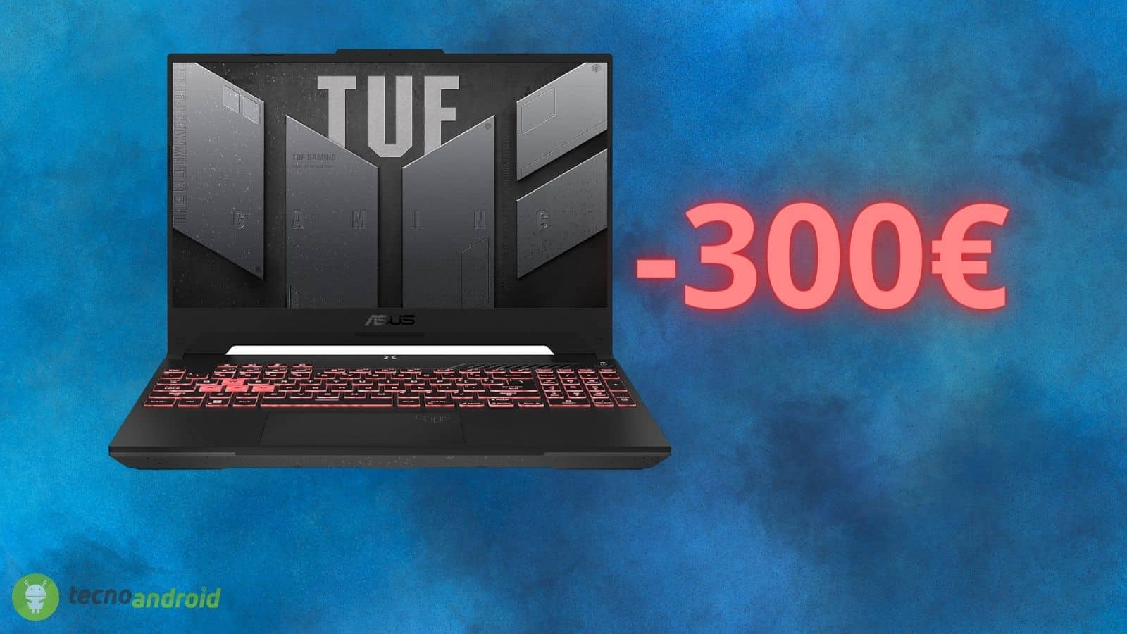 Notebook gaming ASUS con RTX 4060: prezzo in OFFERTA di 300 euro su Amazon