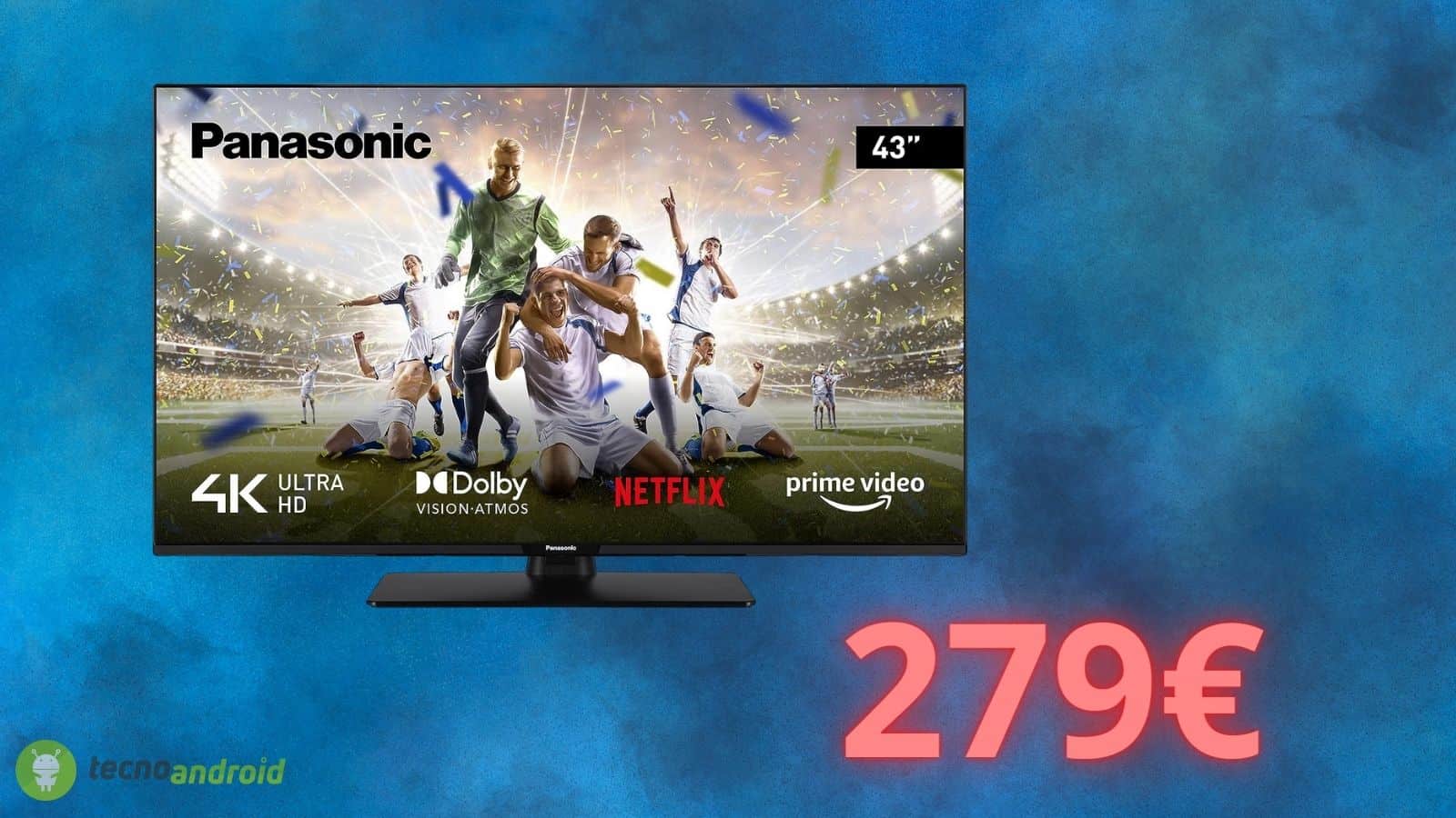 Smart TV 4K Panasonic a soli 279 euro su Amazon: un'offerta imperdibile