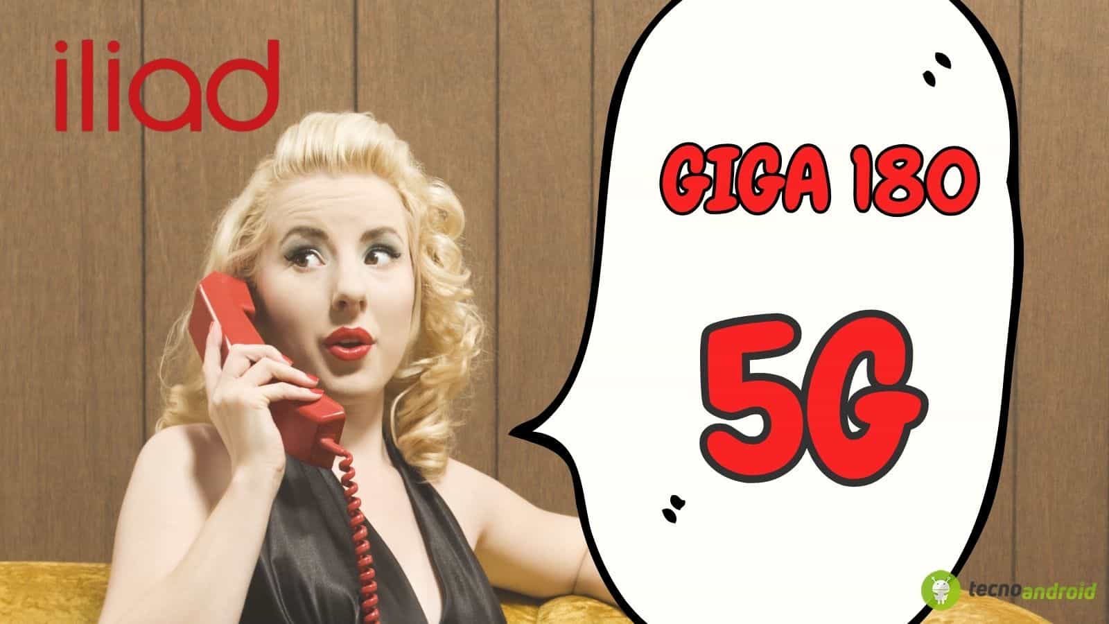 Iliad, con 9,99 € al mese ecco la Giga 180 con il 5G