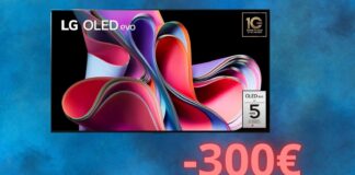 Smart TV LG OLED da 55 pollici: sconto di quasi 300 euro su Amazon