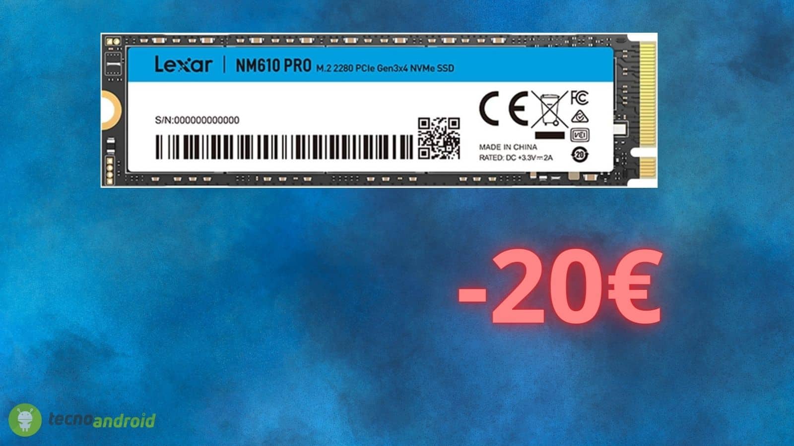 SSD M.2 PCie Lexar con uno sconto FANTASTICO su Amazon