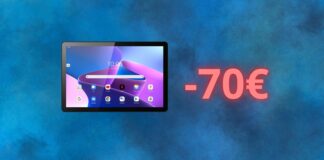 Lenovo Tab M10: tablet in SCONTO di 50 euro su Amazon