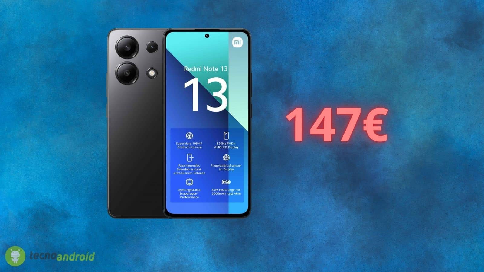 Xiaomi Redmi Note 13: il prezzo è DA URLO su Amazon