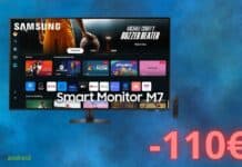 Monitor SAMSUNG da 43 pollici con sconto di 110 euro su AMAZON