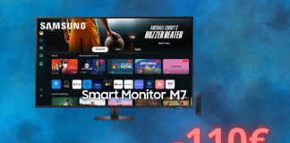 Monitor SAMSUNG da 43 pollici con sconto di 110 euro su AMAZON