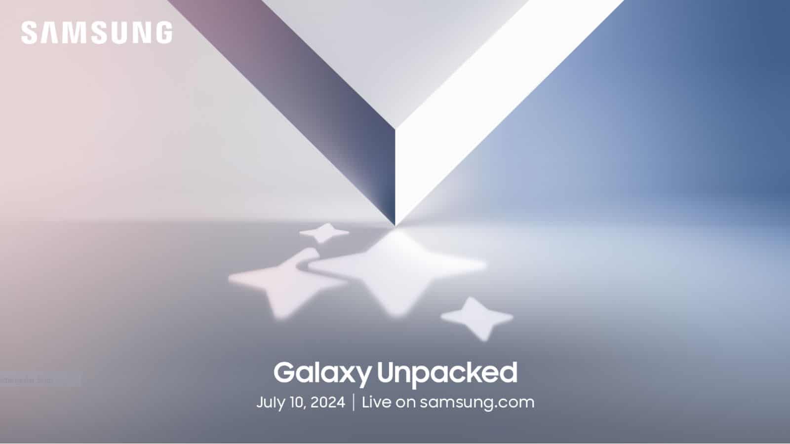 Samsung, è ufficiale l'evento Galaxy Unpacked il 10 luglio a Parigi