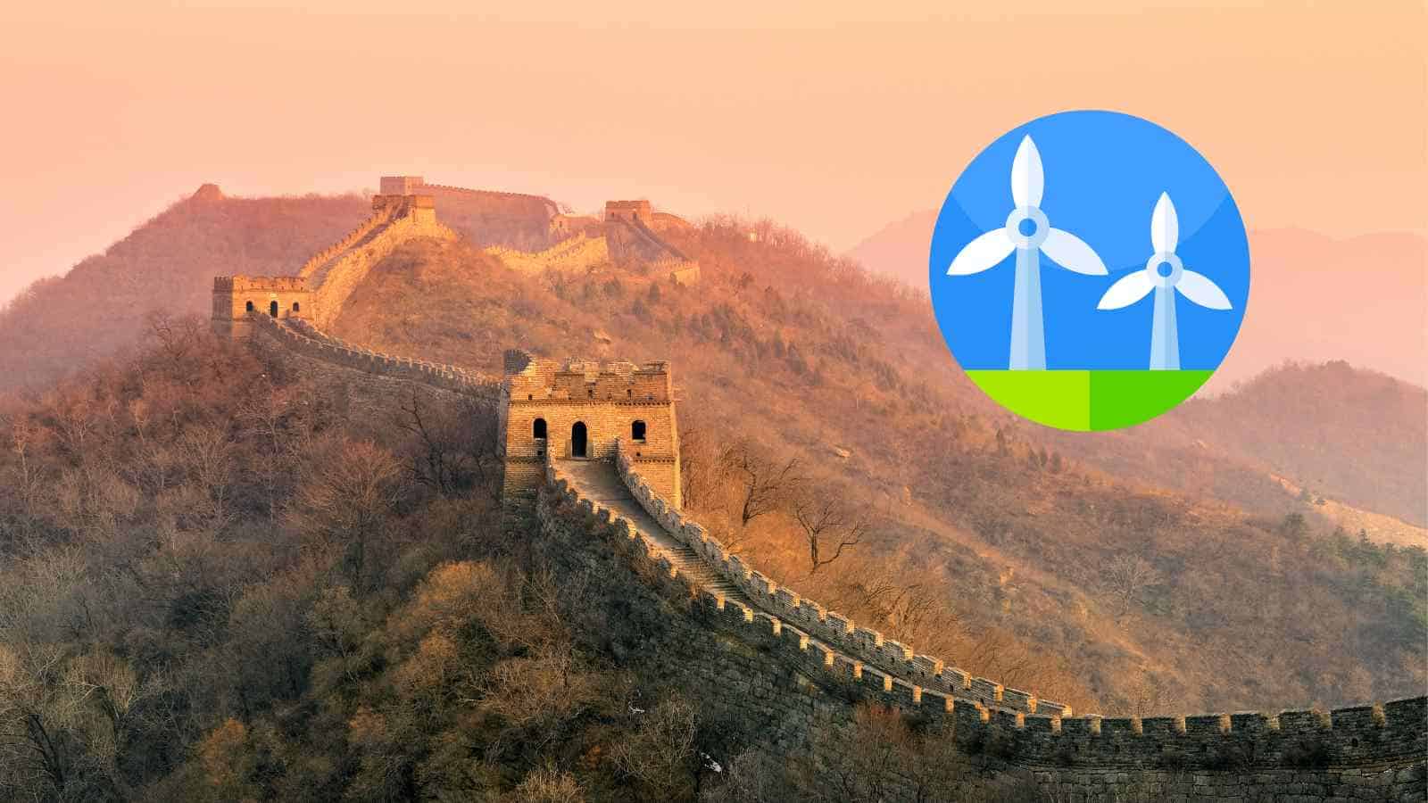 Turbine eoliche giganti e anti-ciclone sono state create in Cina con lo scopo di aiutare il paese a raggiungere la neutralità climatica.