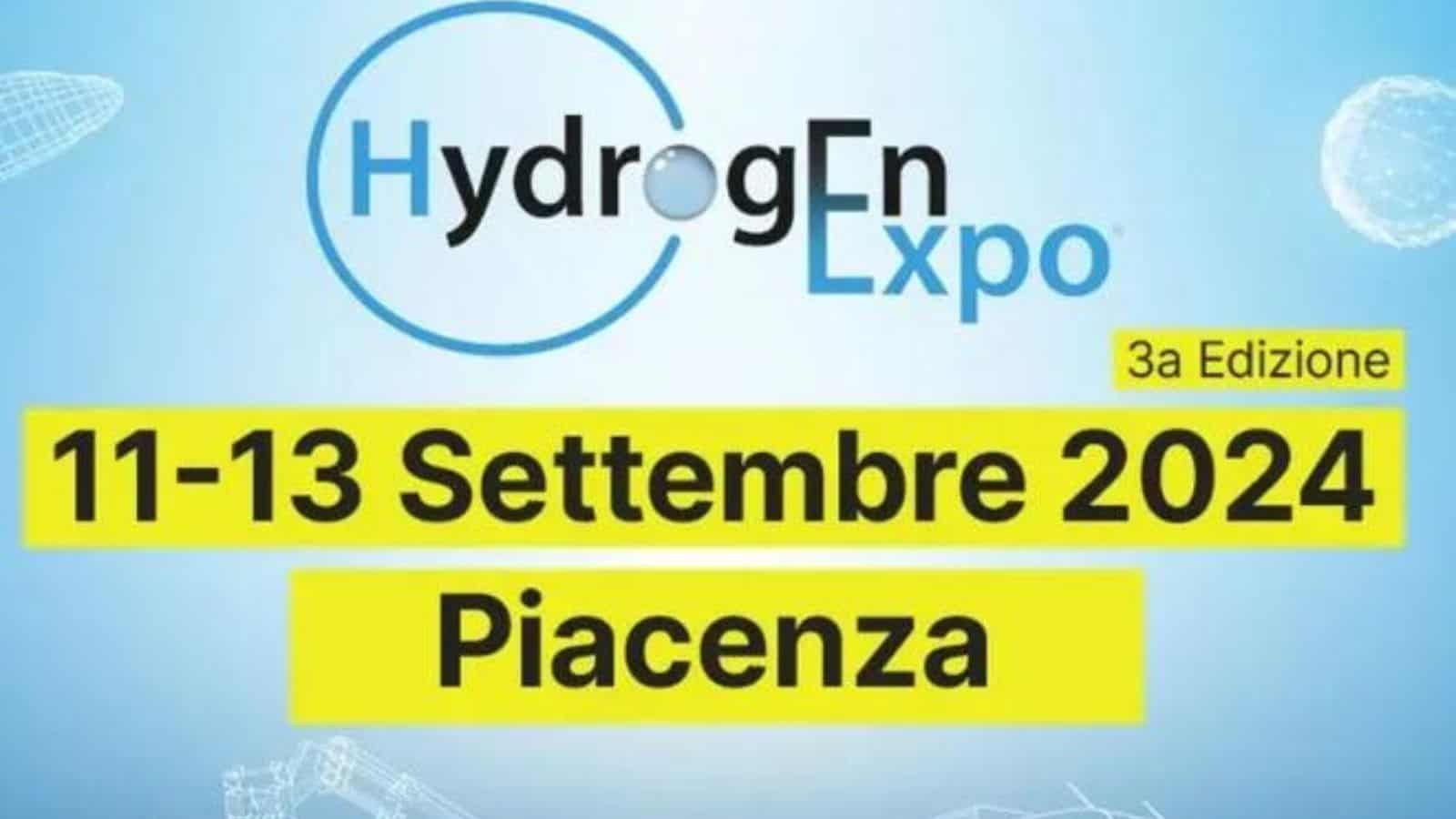 Idrogeno Verde, se ne parla a settembre con l'Hydrogen Expo a Piacenza