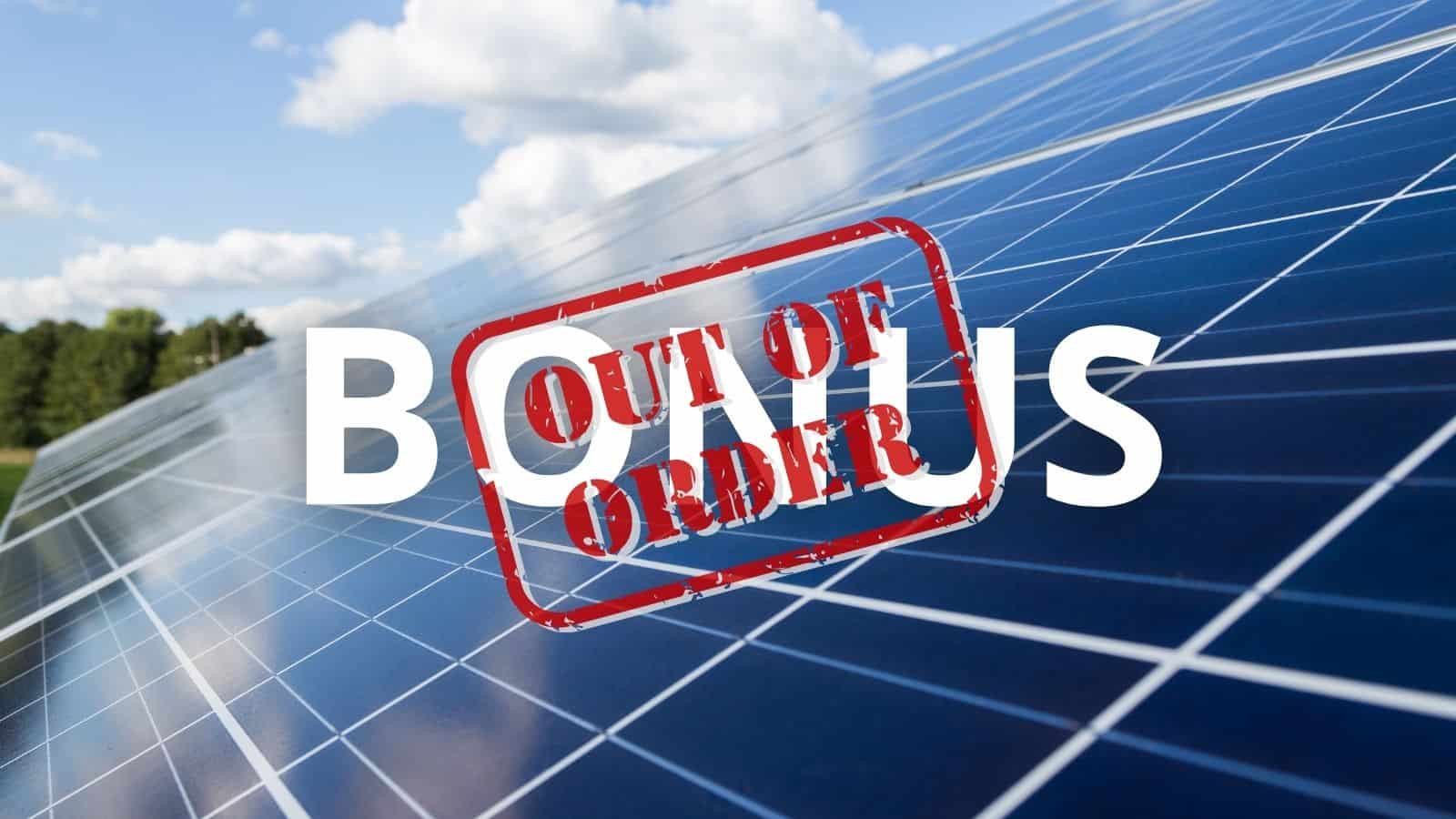 Bonus Fotovoltaico: esauriti i fondi per il Sud Italia in meno di 24 ore