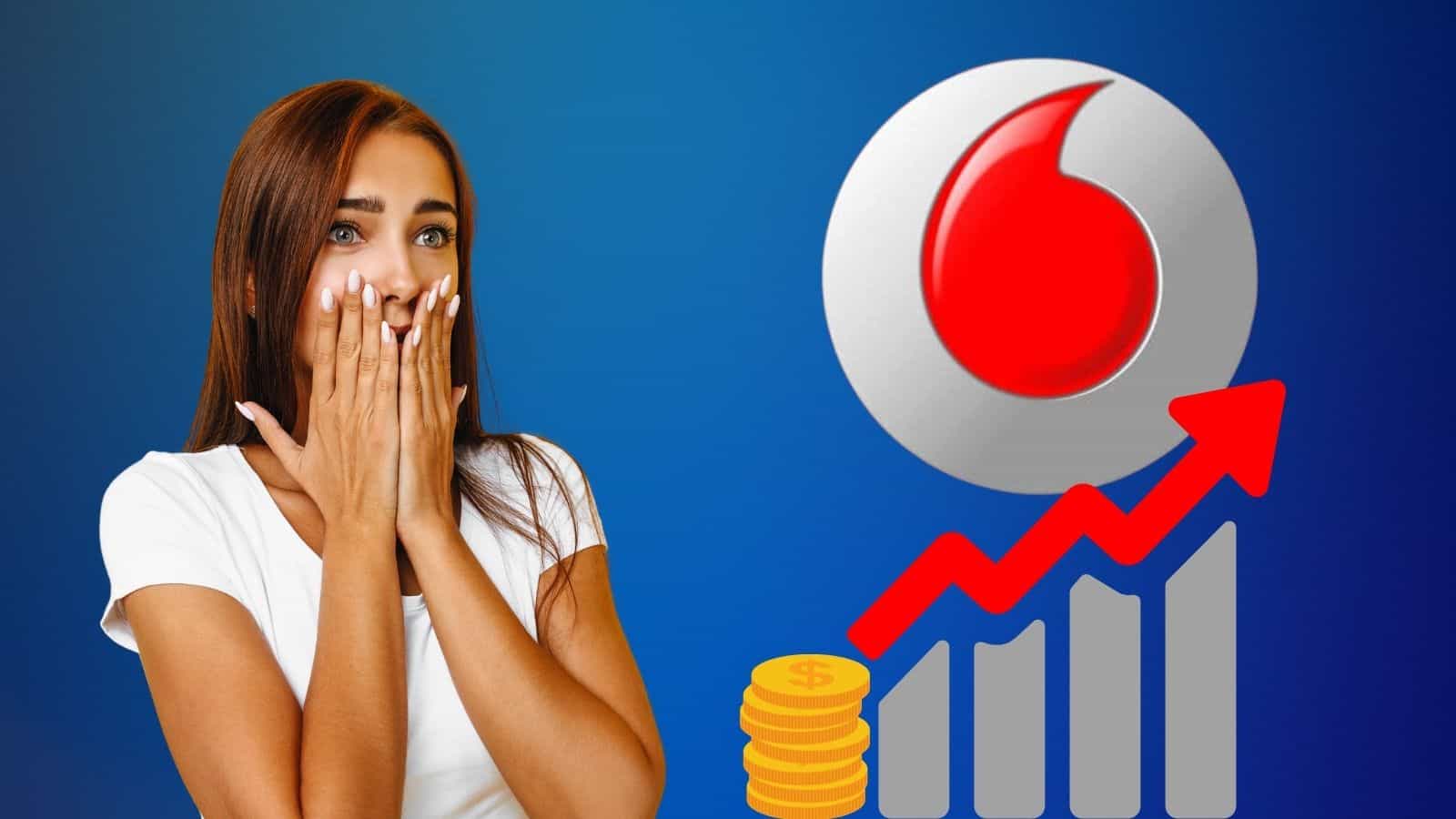 Vodafone rimodulazione : aumento del costo mensile ad ottobre