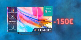 Smart TV Hisense con sconto di 150 euro: OFFERTA shock su Amazon