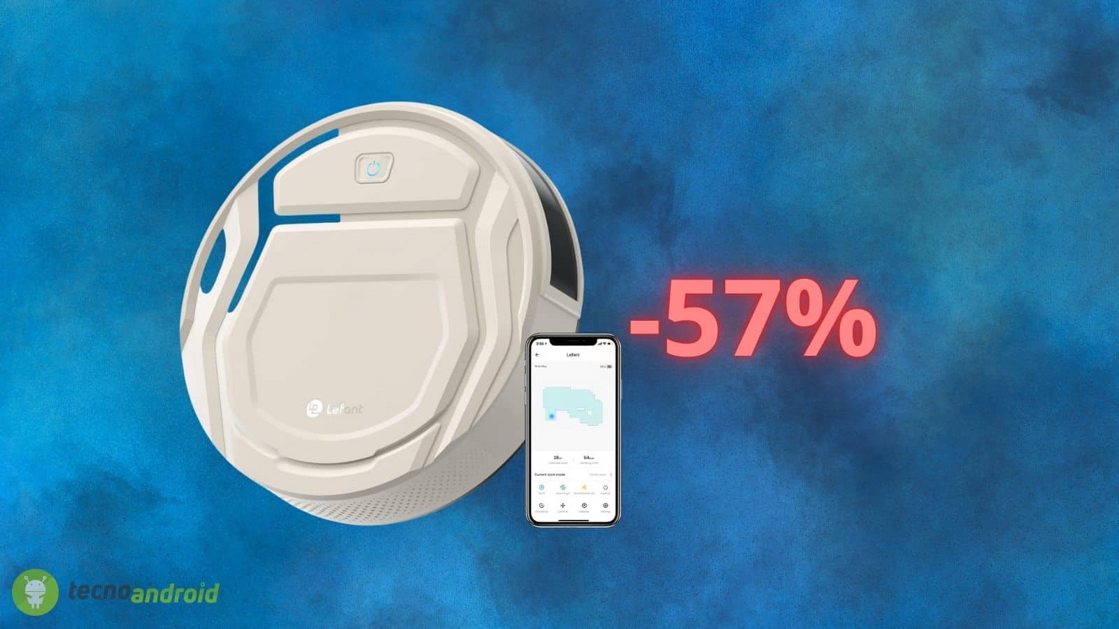 Robot aspirapolvere in SCONTO del 57%: su Amazon costa solo 99 euro