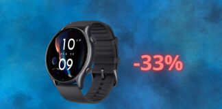 Amazfit GT3: smartwatch in offerta a meno di 100 euro su AMAZON