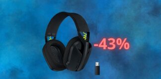 Cuffie LOGITECH scontate del 43% su Amazon: gaming a basso costo