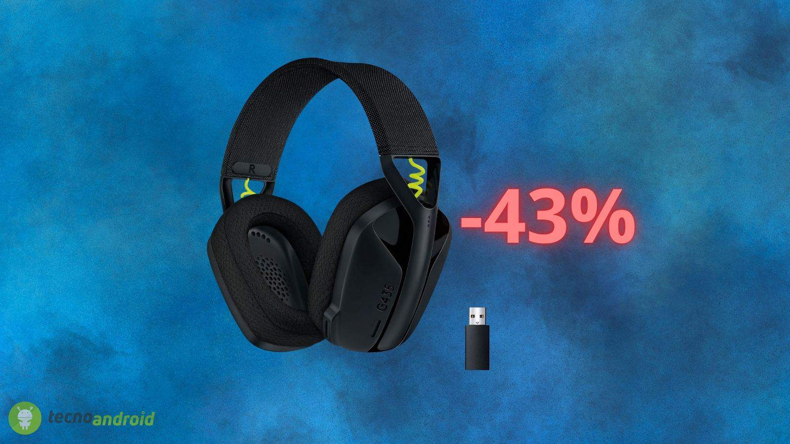 Cuffie LOGITECH scontate del 43% su Amazon: gaming a basso costo