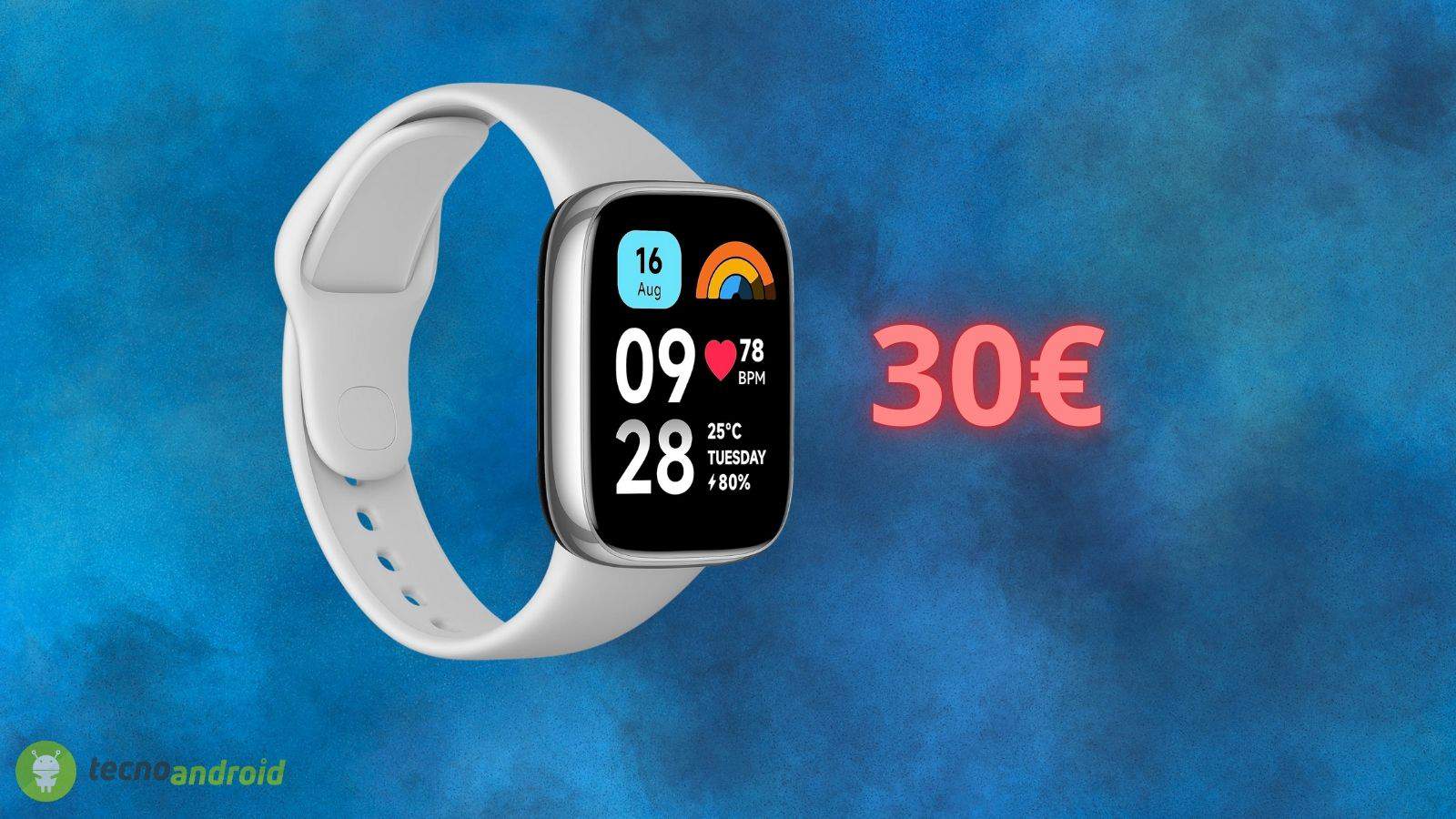 Xiaomi Redmi Watch 3 Active: costa solo 30 euro su Amazon