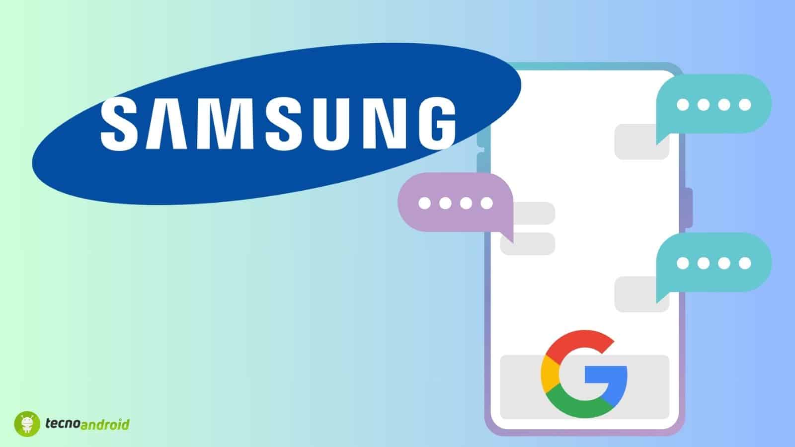 Samsung: l'app Messaggi sostituita da Google Messaggi