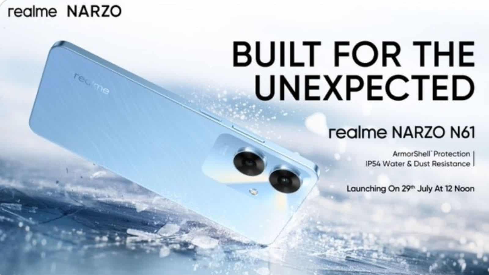 Realme narzo n61 teaser 