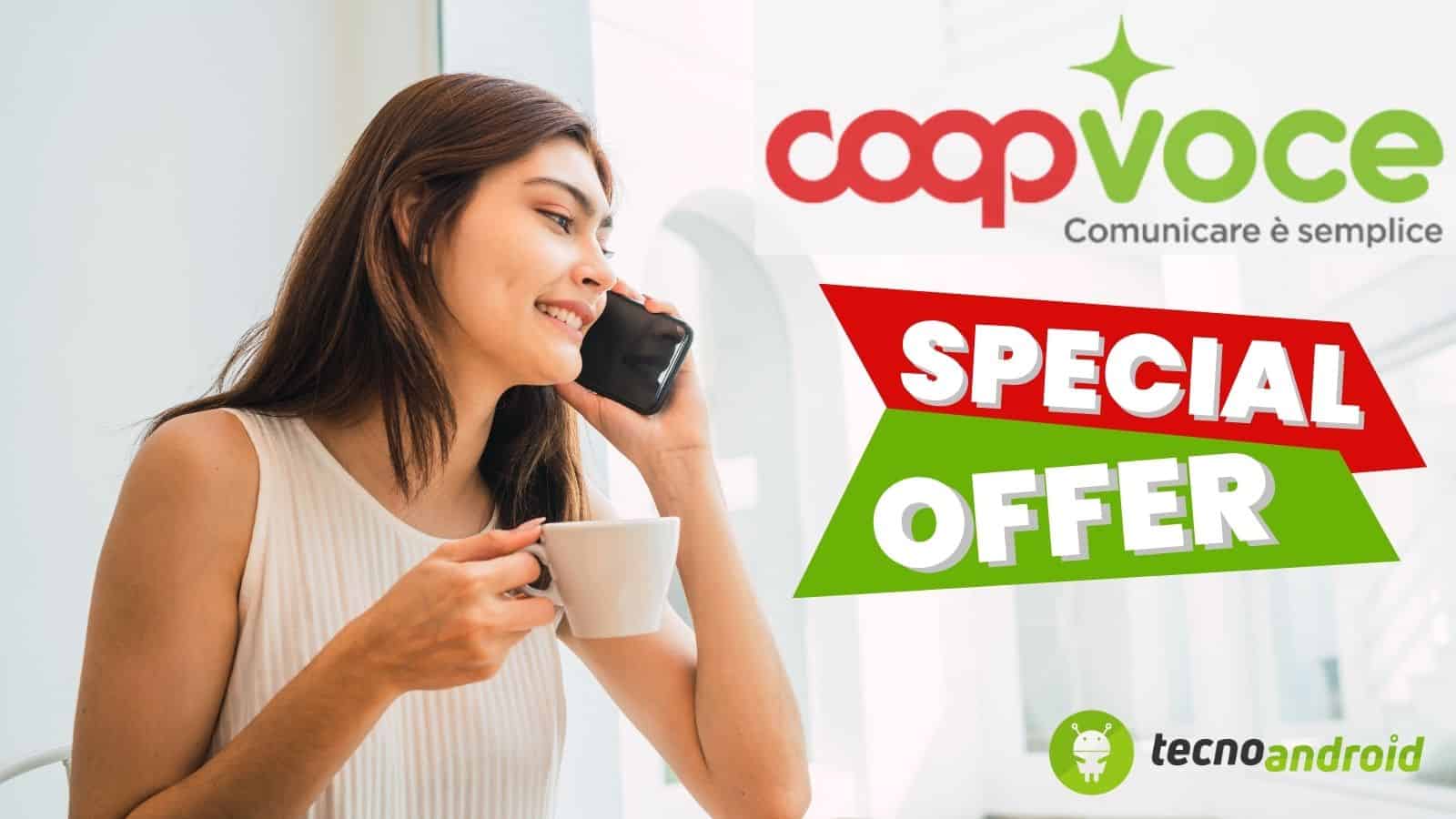 Offerta Shock CoopVoce: tantissimi vantaggi a meno di 8€ al mese