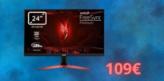 Monitor ACER Nitro da gaming a soli 100 euro: OFFERTA da non perdere