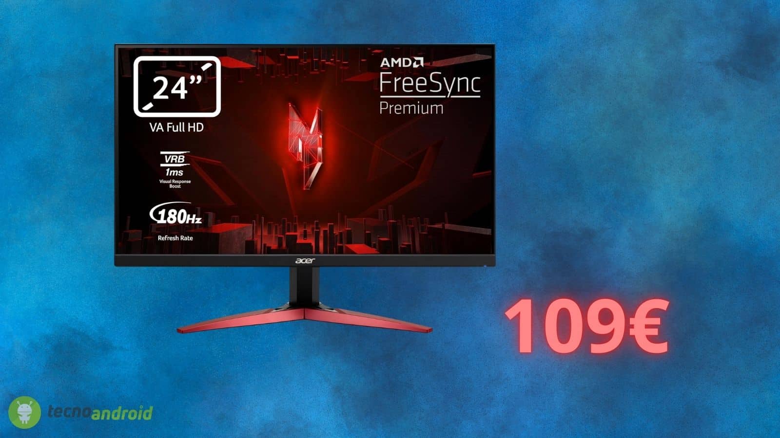 Monitor ACER Nitro da gaming a soli 100 euro: OFFERTA da non perdere