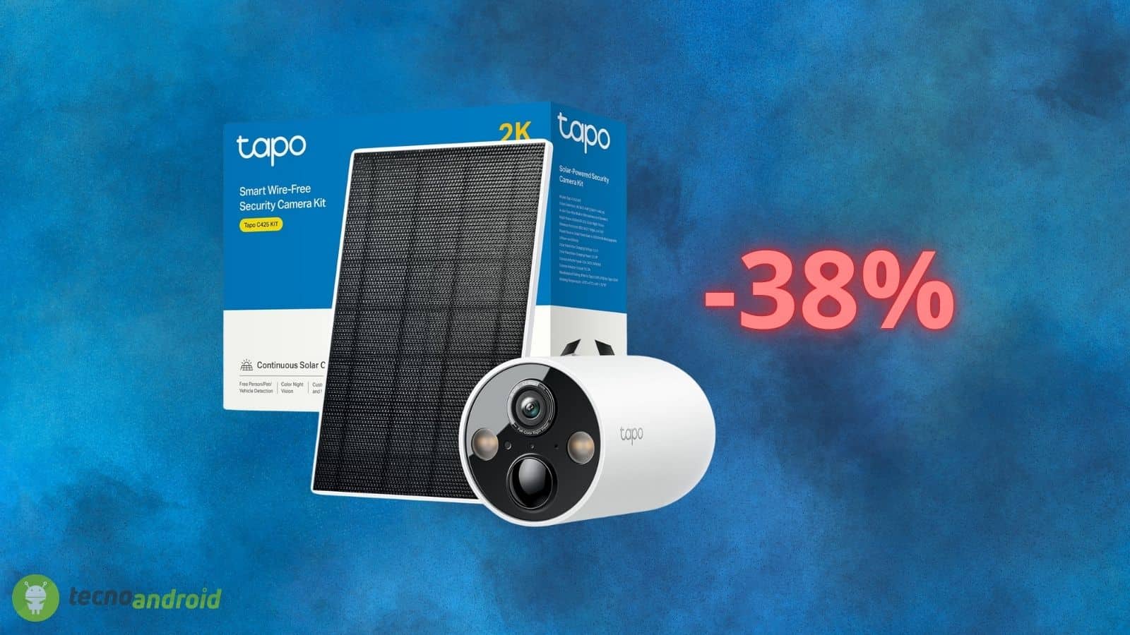 TAPO C425, telecamera WiFi da esterno scontata di oltre 60 euro su Amazon