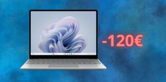 Microsoft Surface Laptop Go 3: pazzo sconto di 120 euro su Amazon