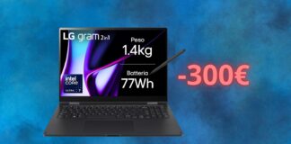 LG Gram Pro: notebook in OFFERTA a prezzo da saldo su Amazon