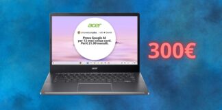 Notebook ACER a soli 300 euro su Amazon: è un AFFARE