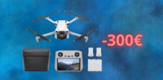 DJI Mini 3: in OFFERTA di quasi 300 euro su AMAZON, che pazzia