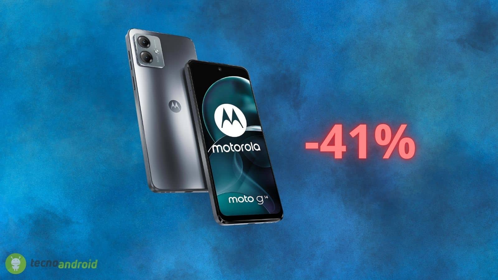 Motorola Moto G14: prezzo CROLLA su Amazon, sconto del 41%