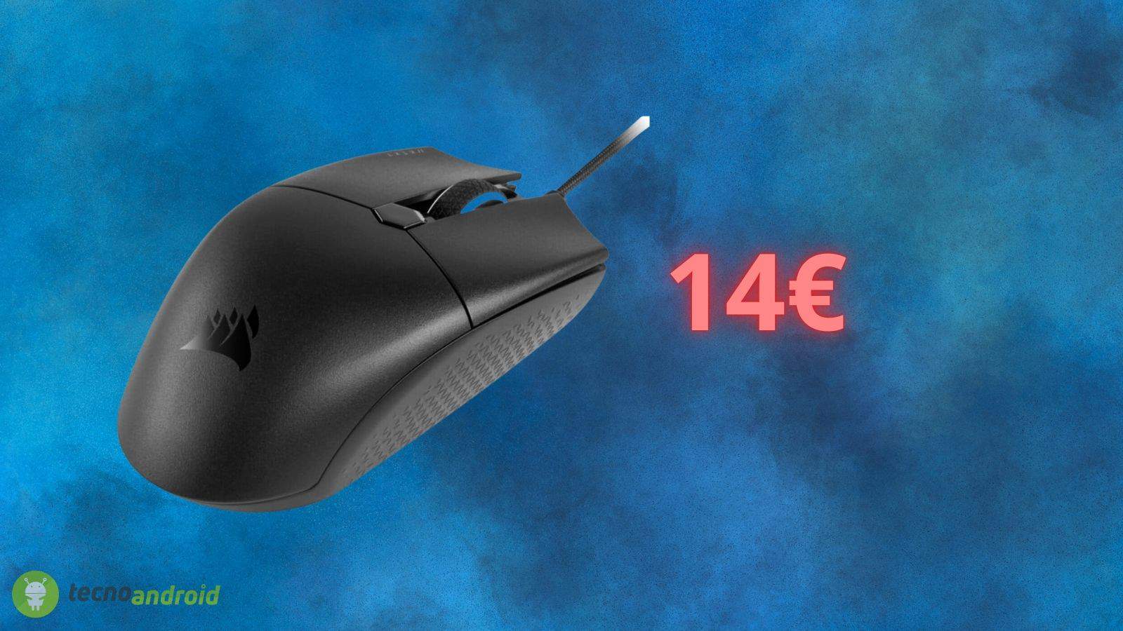 Mouse CORSAIR a soli 14 euro: sconto del 63% su Amazon