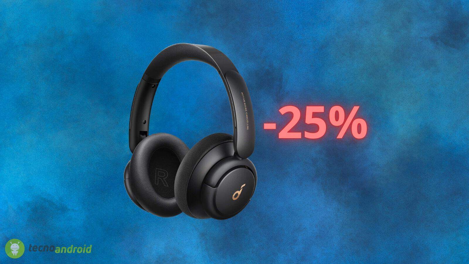 Cuffie wireless SOUNDCORE scontate OGGI del 25% su Amazon