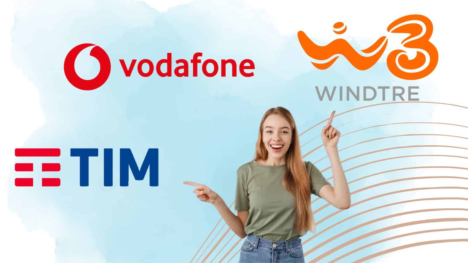 WindTre, Tim e Vodafone