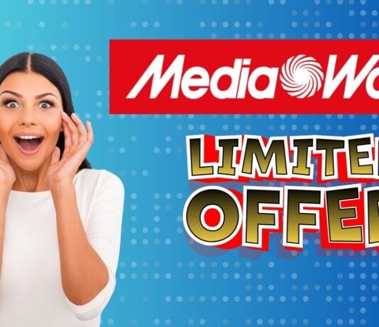 Mediaworld: OFFERTE SCATENATE solo fino al 30 settembre