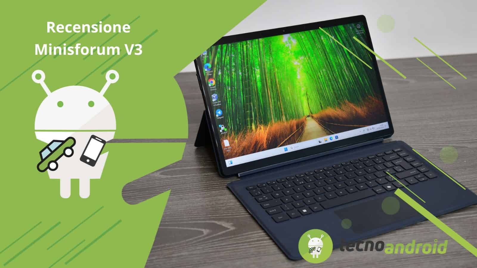 Minisforum V3: tablet 3-in-1 che si trasforma in PC - Recensione