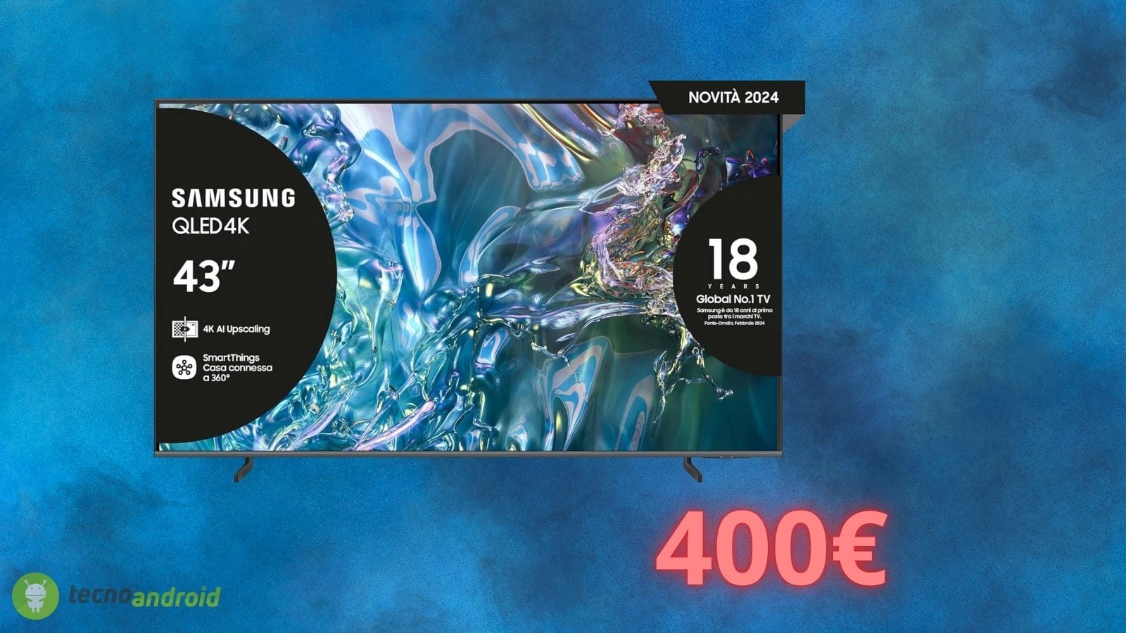 Smart TV SAMSUNG a 400 euro su AMAZON: uno SCONTO da non perdere