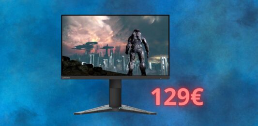 Monitor LENOVO costa solo 129 euro: gaming per tutti su AMAZON