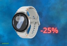 Samsung Galaxy Watch7 in OFFERTA con il 25% di sconto su Amazon