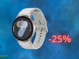 Samsung Galaxy Watch7 in OFFERTA con il 25% di sconto su Amazon