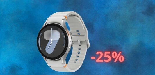 Samsung Galaxy Watch7 in OFFERTA con il 25% di sconto su Amazon