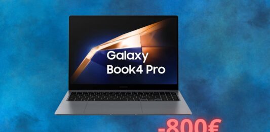 Samsung Galaxy Book4 Pro in offerta di 800 euro: CORRETE subito su Amazon