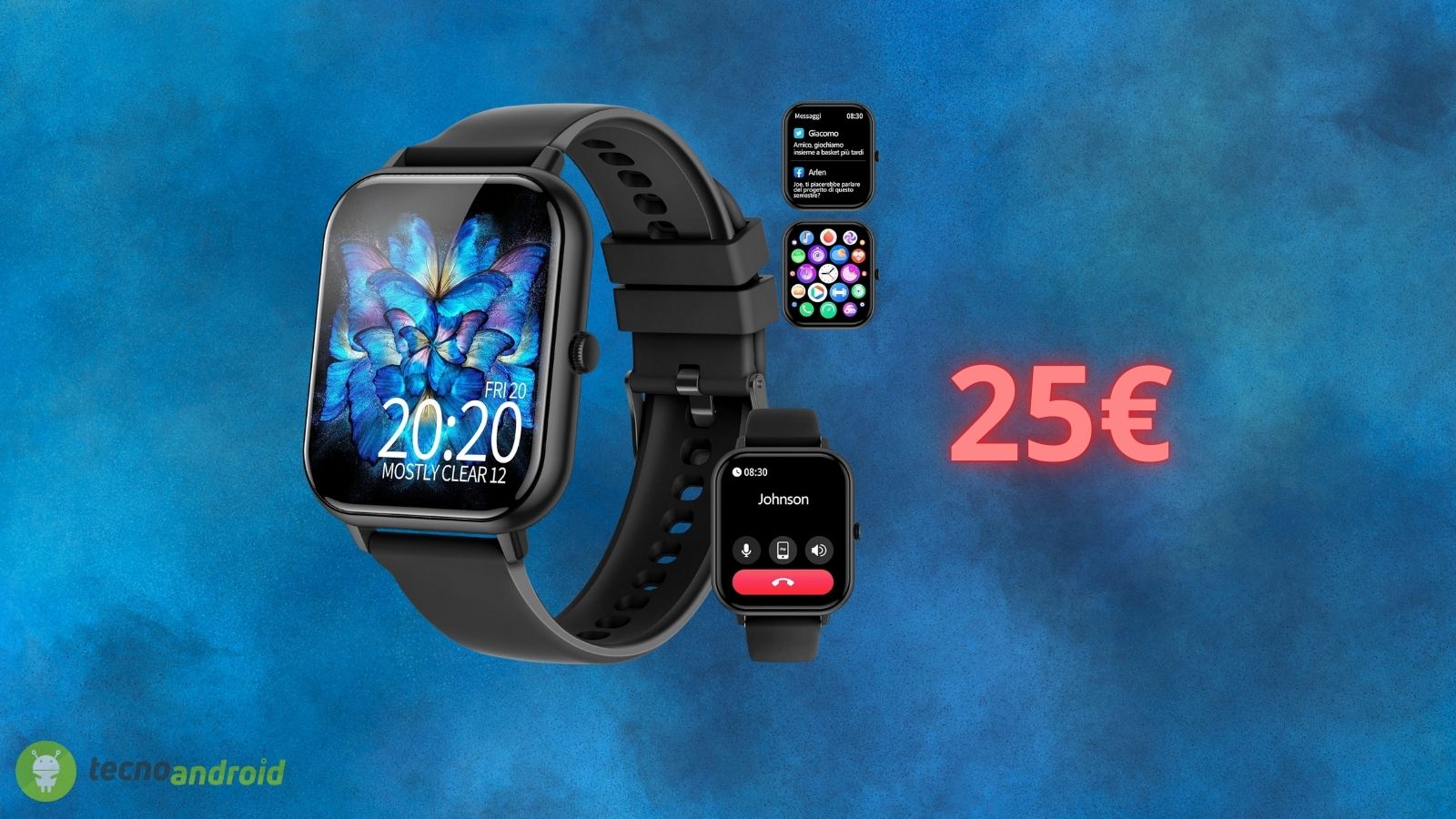 Smartwatch a 25€: Amazon lancia il PREZZACCIO solo oggi