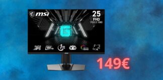 Monitor MSI da gaming a 149 euro: un'OFFERTA FOLLE su Amazon