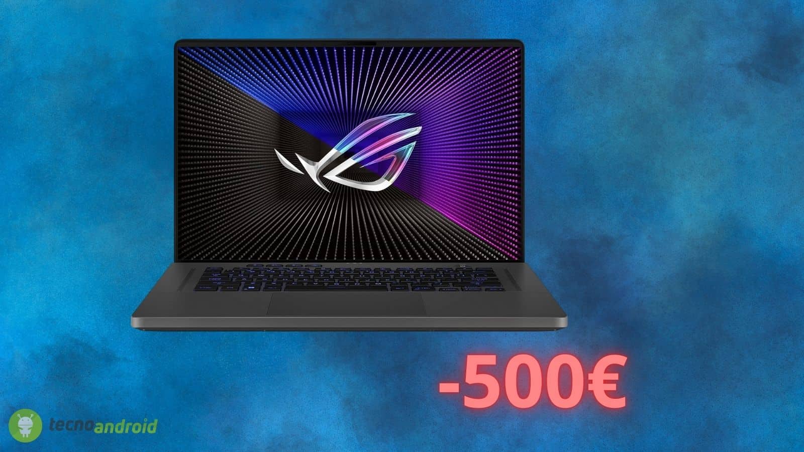 Asus Rog Zephyrus G16: OFFERTA con 500 euro di sconto su Amazon